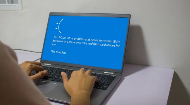 Blue screen of death -Microsoft