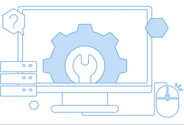 support and maintenance service illustration